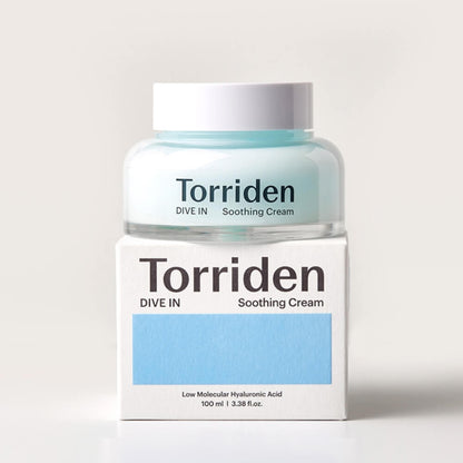 Успокаивающий крем Torriden DIVE IN с низкомолекулярной гиалуроновой кислотой 100 мл